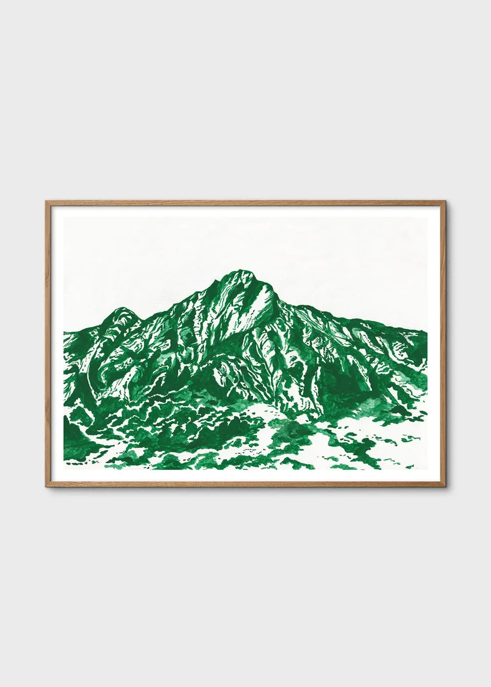 The Poster Club Mount Jade Poster 30x40 cm Jadegrün