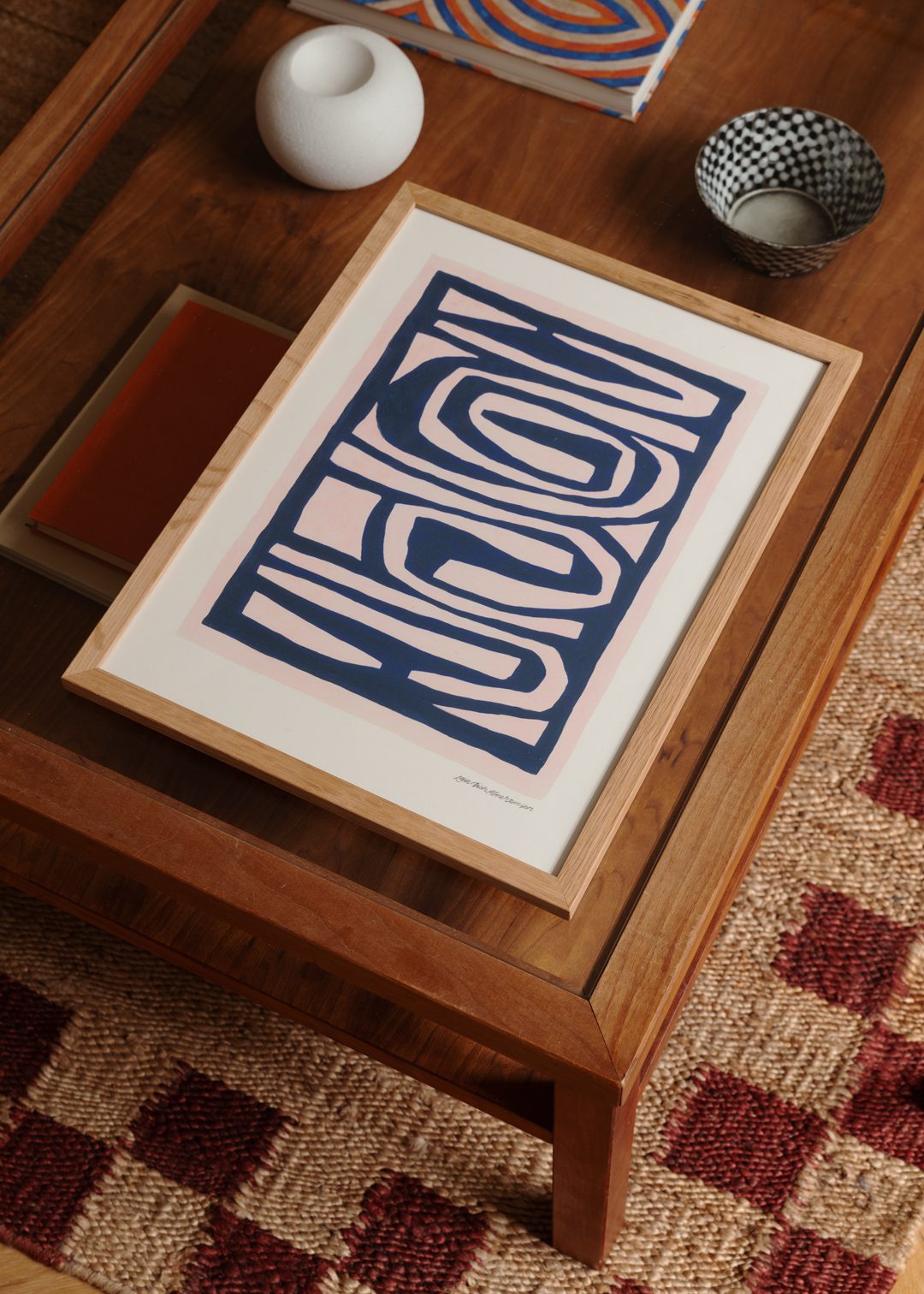 The Poster Club Flowing Kunstdruck Poster 30x40 cm blau