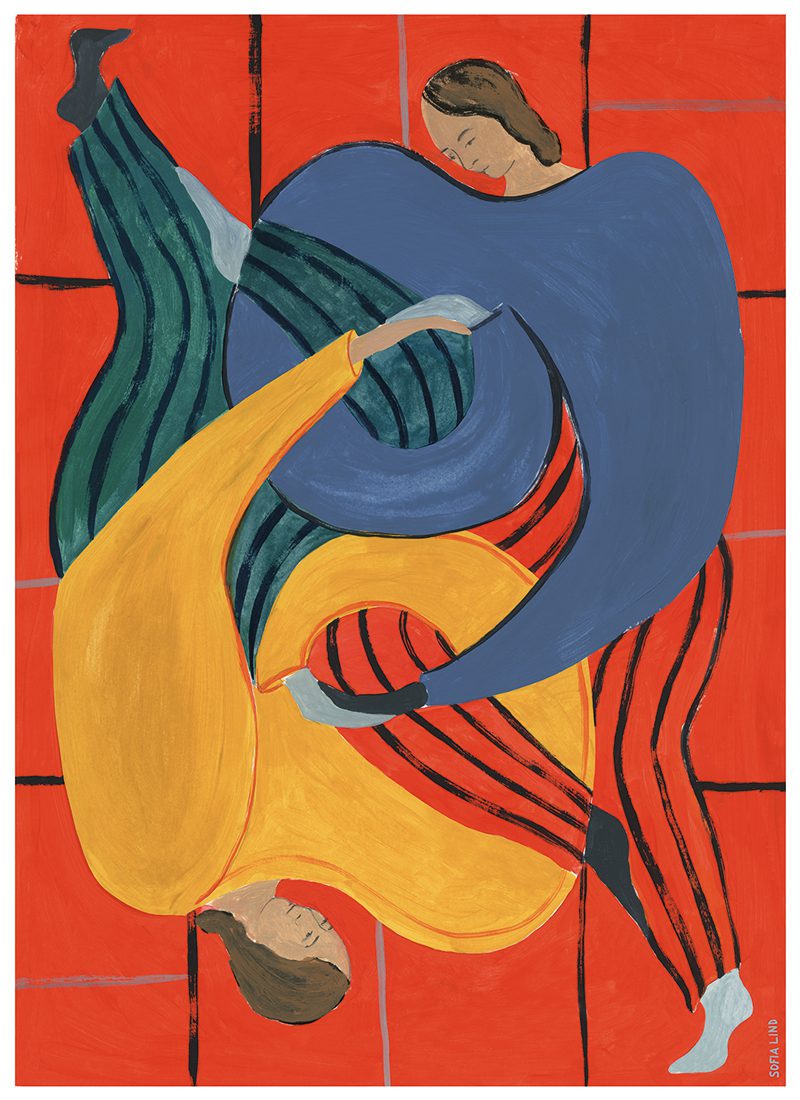 The Poster Club Art Prints Hold You Red Poster A4 bunt