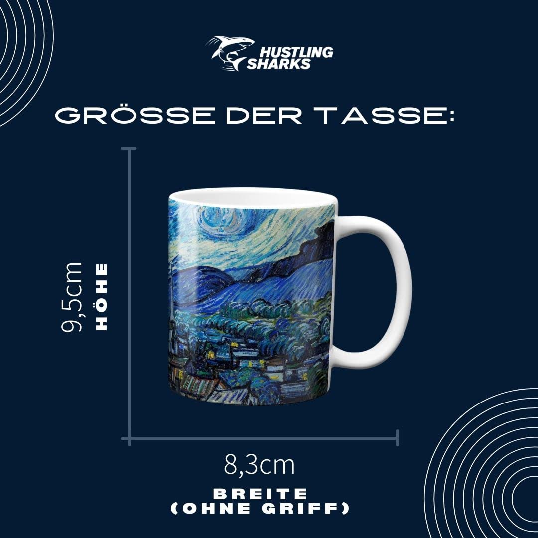 Hustling Sharks Wandbilder Blaue Landschaft Tasse 330ml pastell