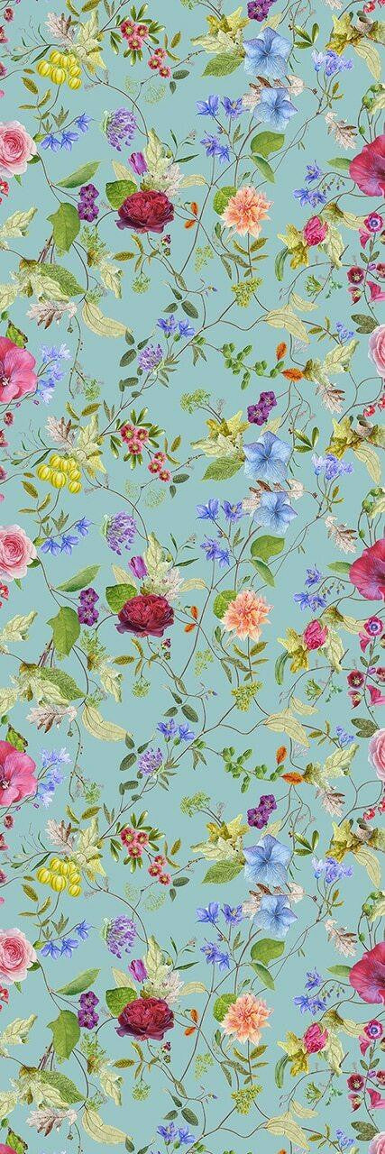 Mineheart Meadow Pattern Flower Minty Green Tapete Rolle grün floral