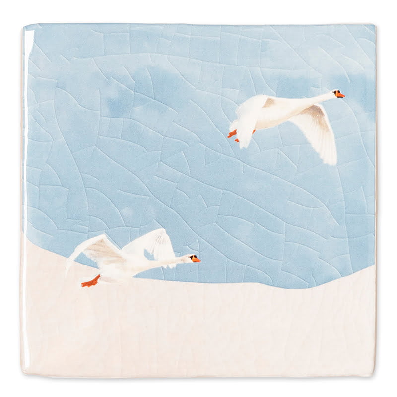 Storytiles Delft Blue Sla je vleugels uit Fliese S 10x10 cm