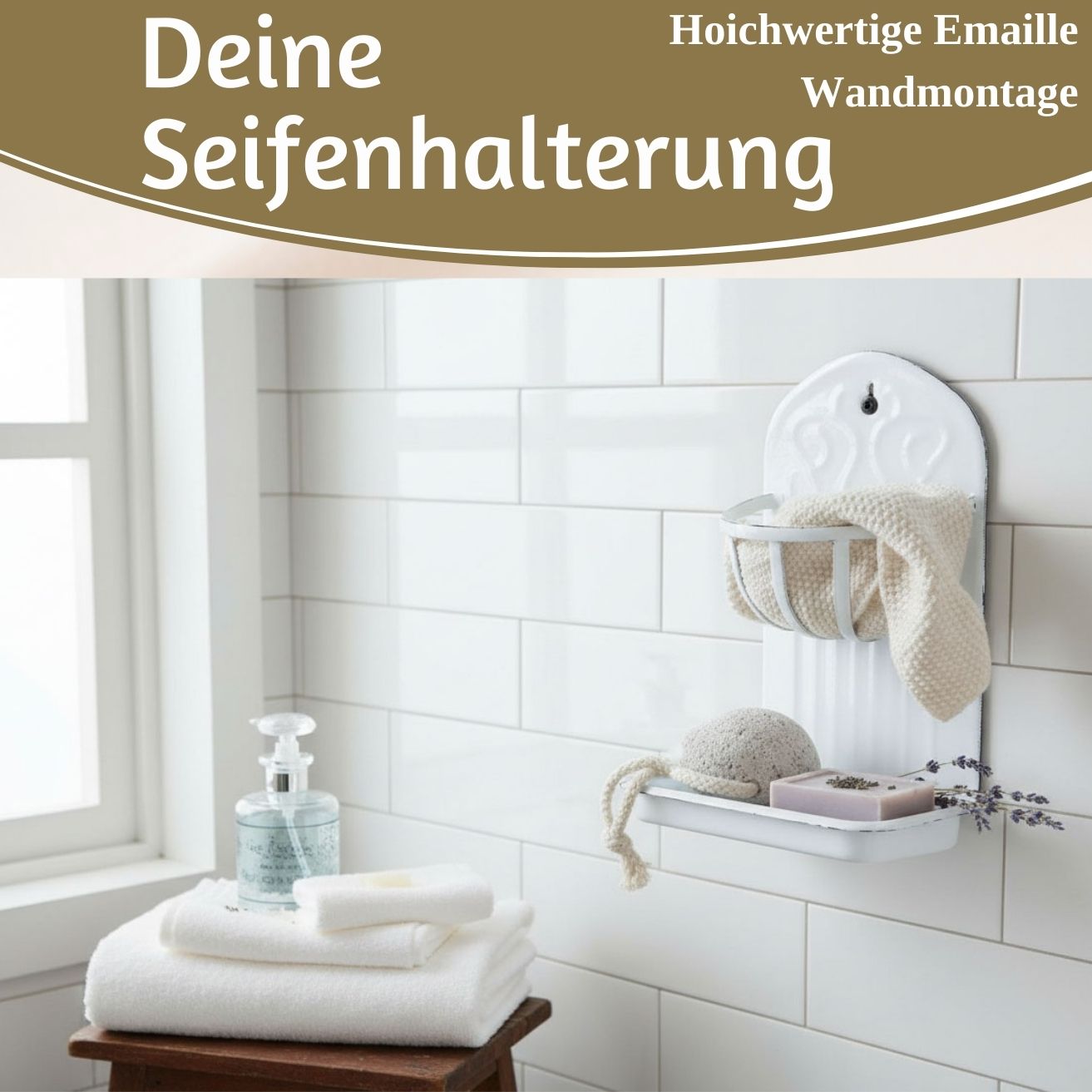 LS-LebenStil Möbel & Wohnen IB Laursen Seifenschale Emaille weiß 21cm
