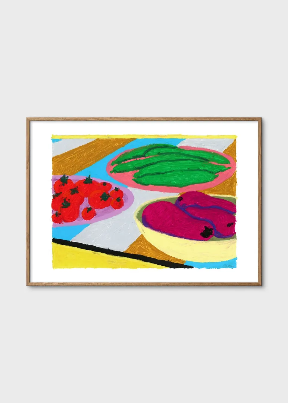 The Poster Club Vegetables Kunstdruck 30x40 cm grün