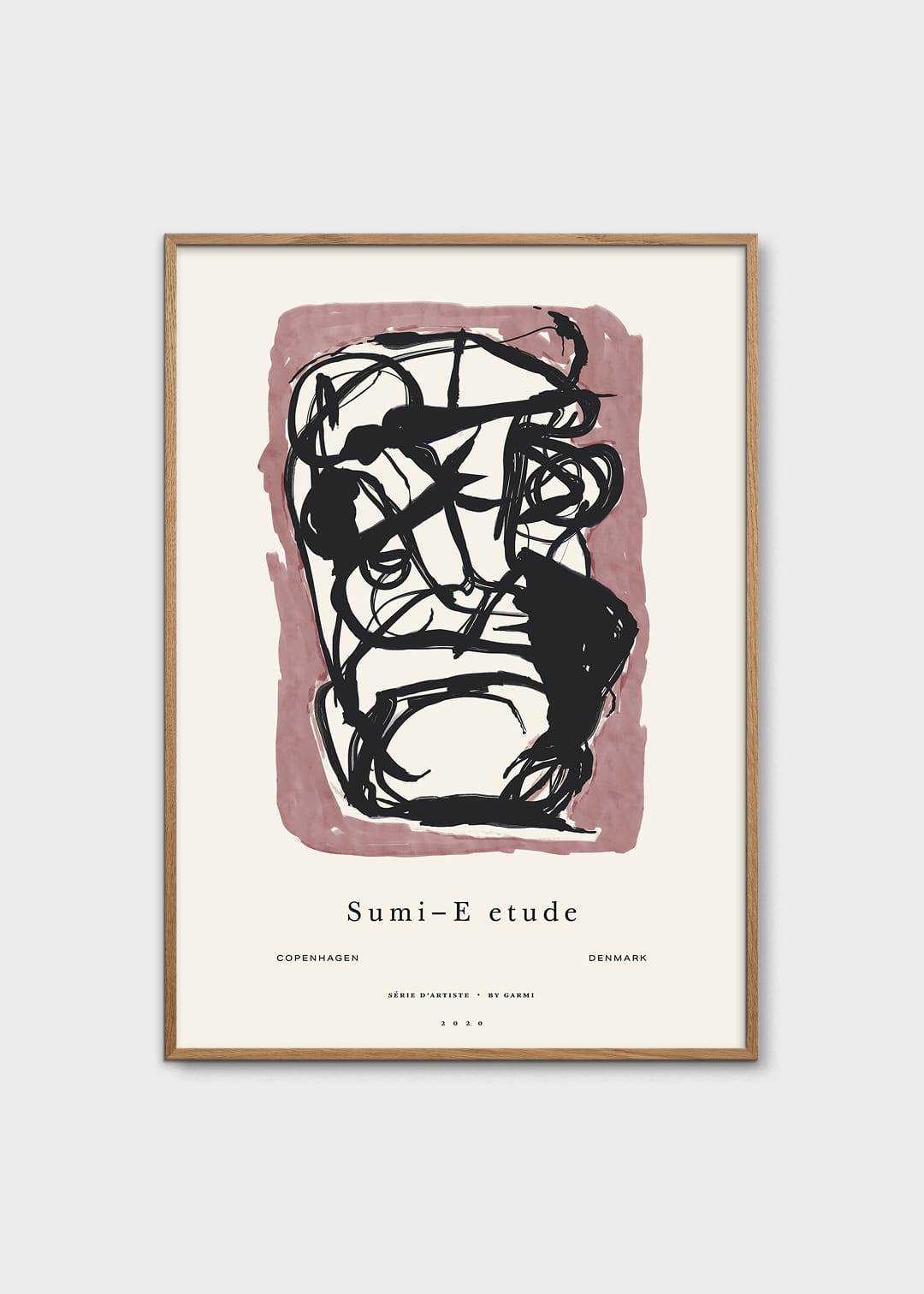 The Poster Club Art Prints Sumi e 03 Kunstdruck 50x70 beige