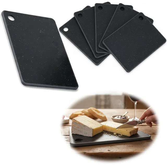 LS-LebenStil Essbrettchen Kunststoff 23x16cm 6er Set Granit
