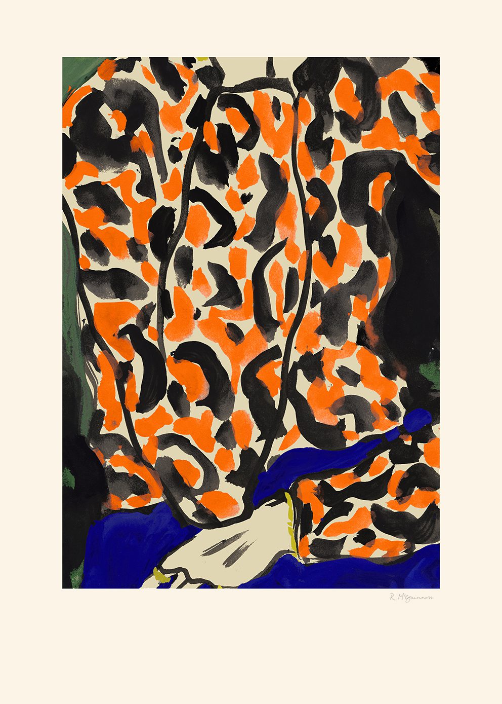 The Poster Club Pattern Top Poster 30x40 cm orange