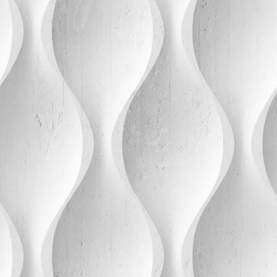 Mineheart Twist Wallpaper Tapete Weiß Steinoptik Vlies