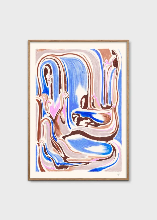 The Poster Club Art Prints Hestens vandsted Poster A4 blau