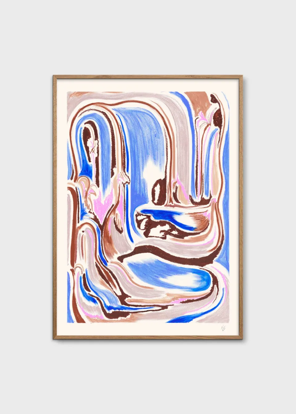 The Poster Club Art Prints Hestens vandsted Poster A4 blau
