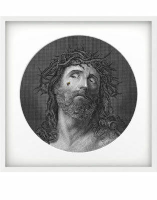 Mineheart Wall Art Jesus Leinwandbild 21x30cm ohne Rahmen