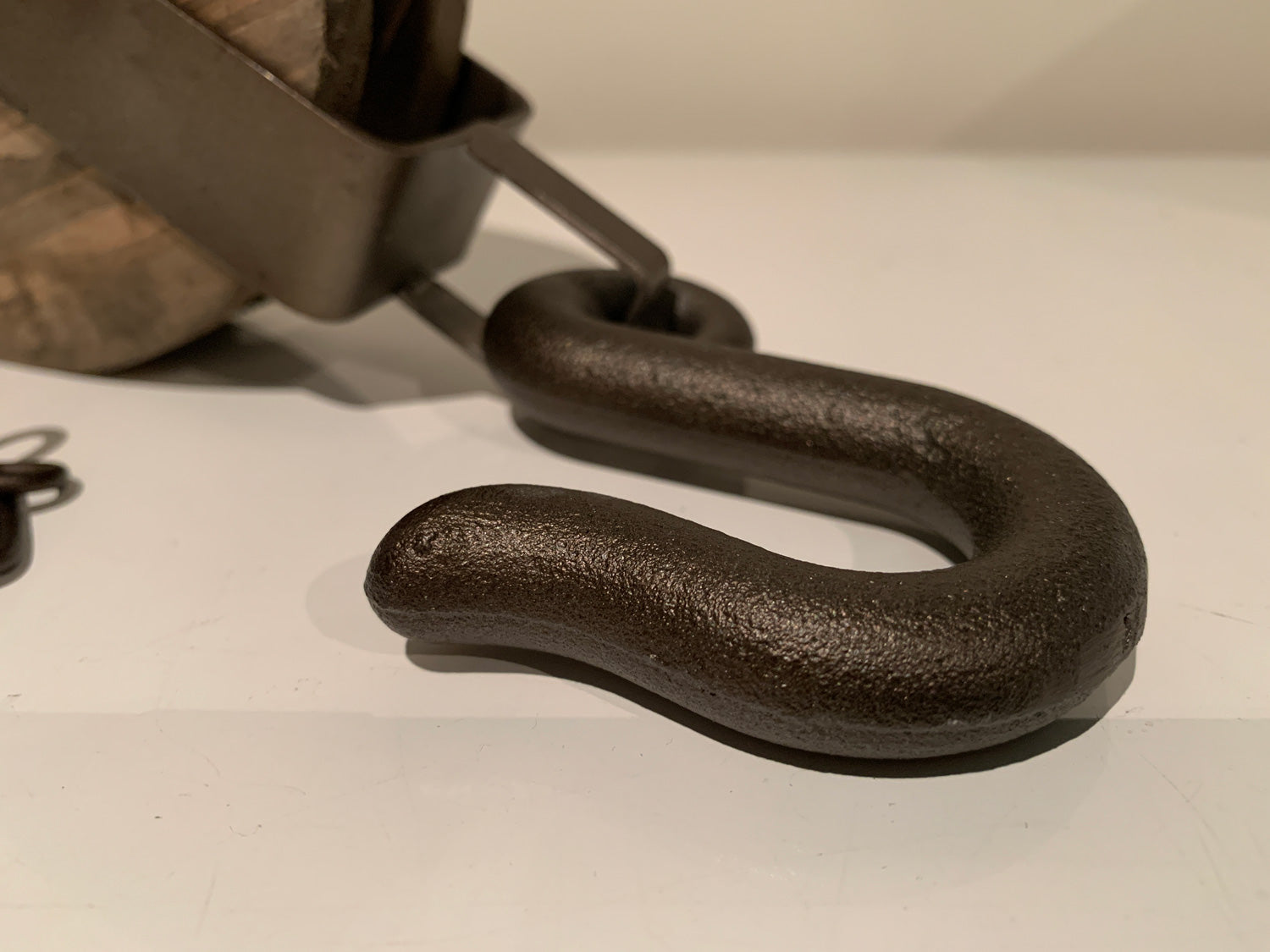 LS-LebenStil Möbel & Wohnen Loft Flaschenzug 32cm Antik