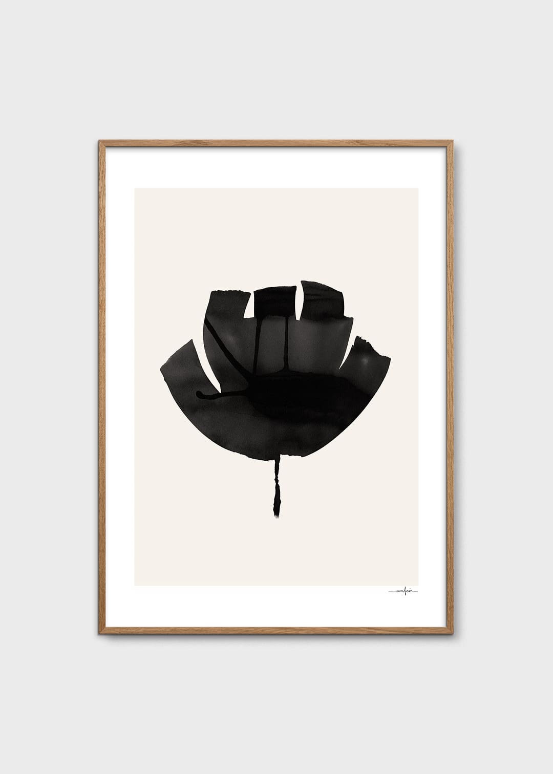 The Poster Club Art Prints Ink Drawing Poster A4 schwarz-weiß