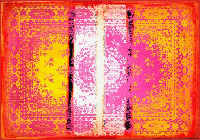 Mineheart Kashan Remix Teppich Orange-Pink 400x281,5cm