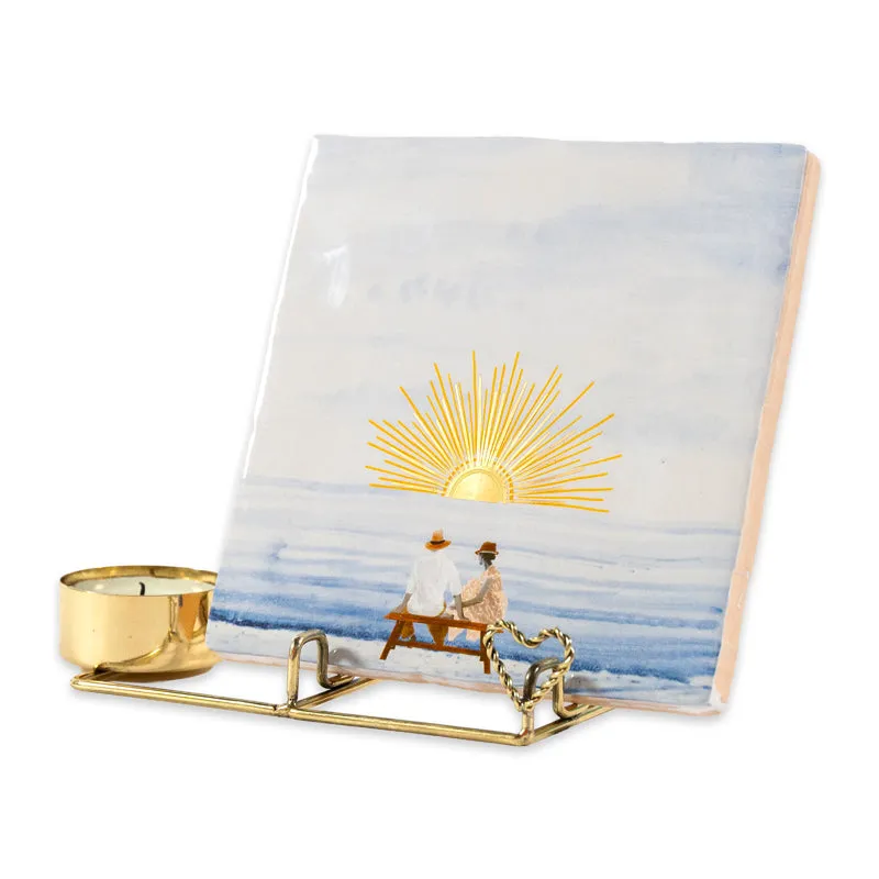 Storytiles Tile holders Golden Heart Kachelhalter Gold Herz
