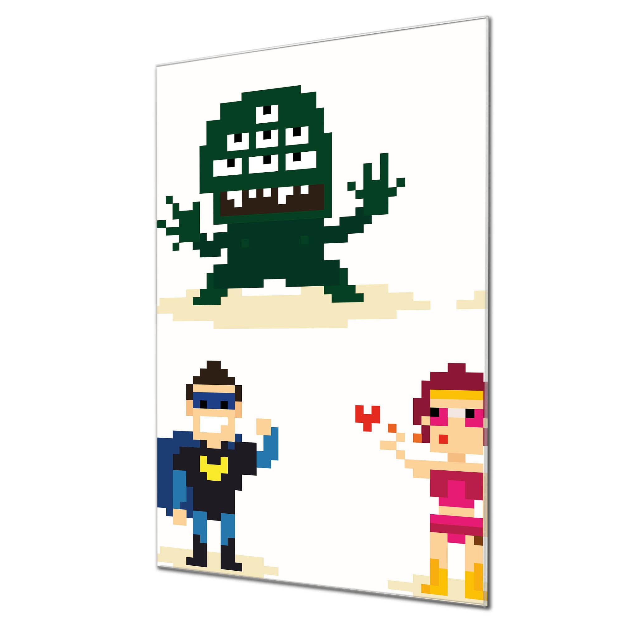 Banjado Magnettafel Superhelden Magnetboard 60x40 cm Kinder