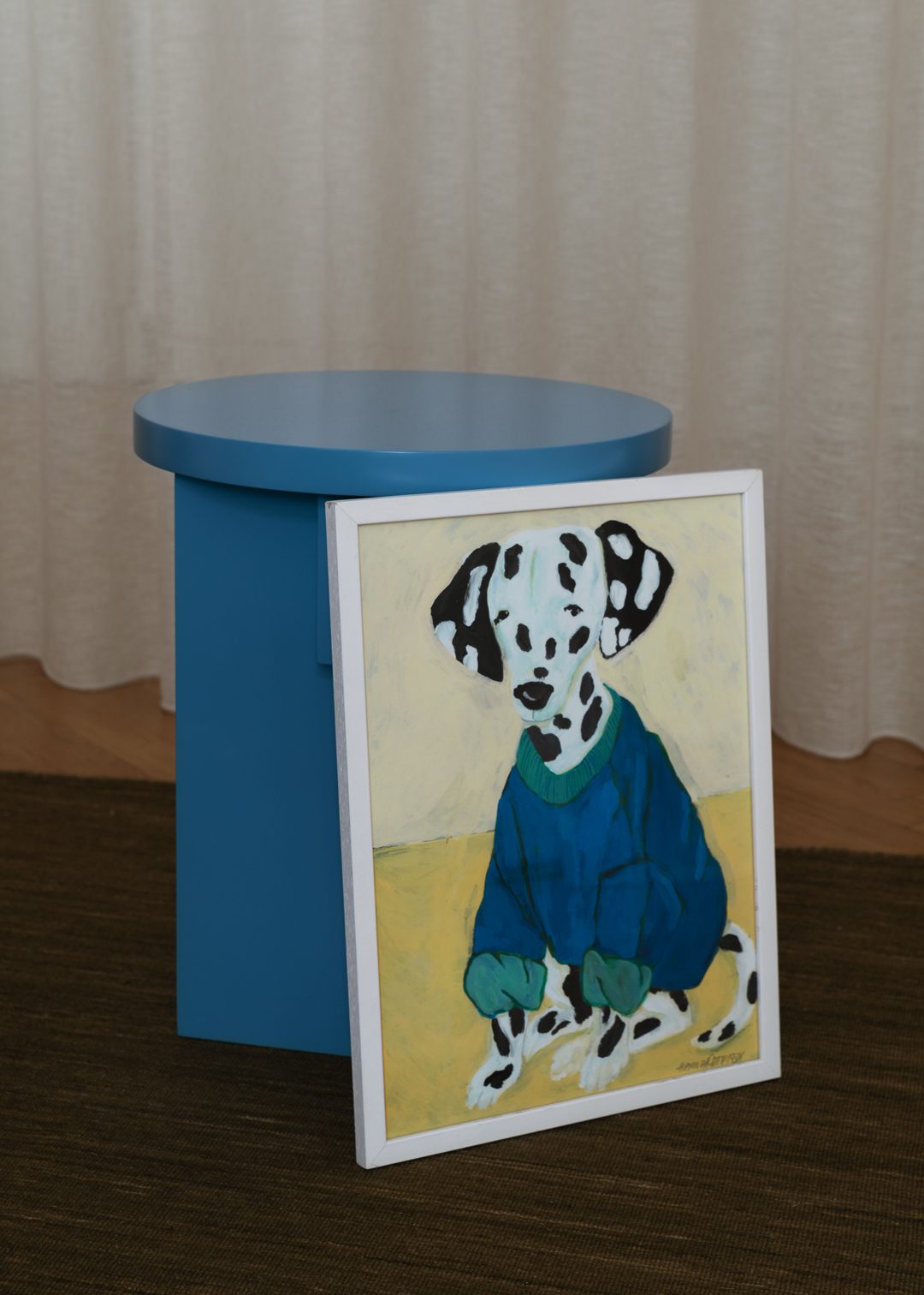 The Poster Club Art Prints Dalmatian Kunstdruck 30x40 blau