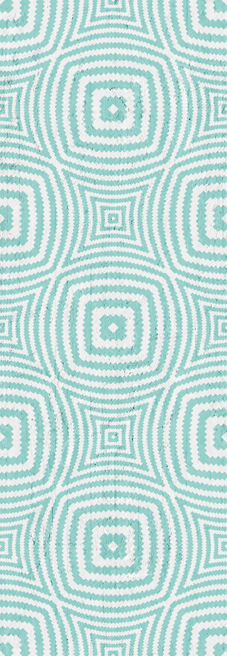 Mineheart Aquamarine Geometric Circles Tapete Vliestapete Kreise