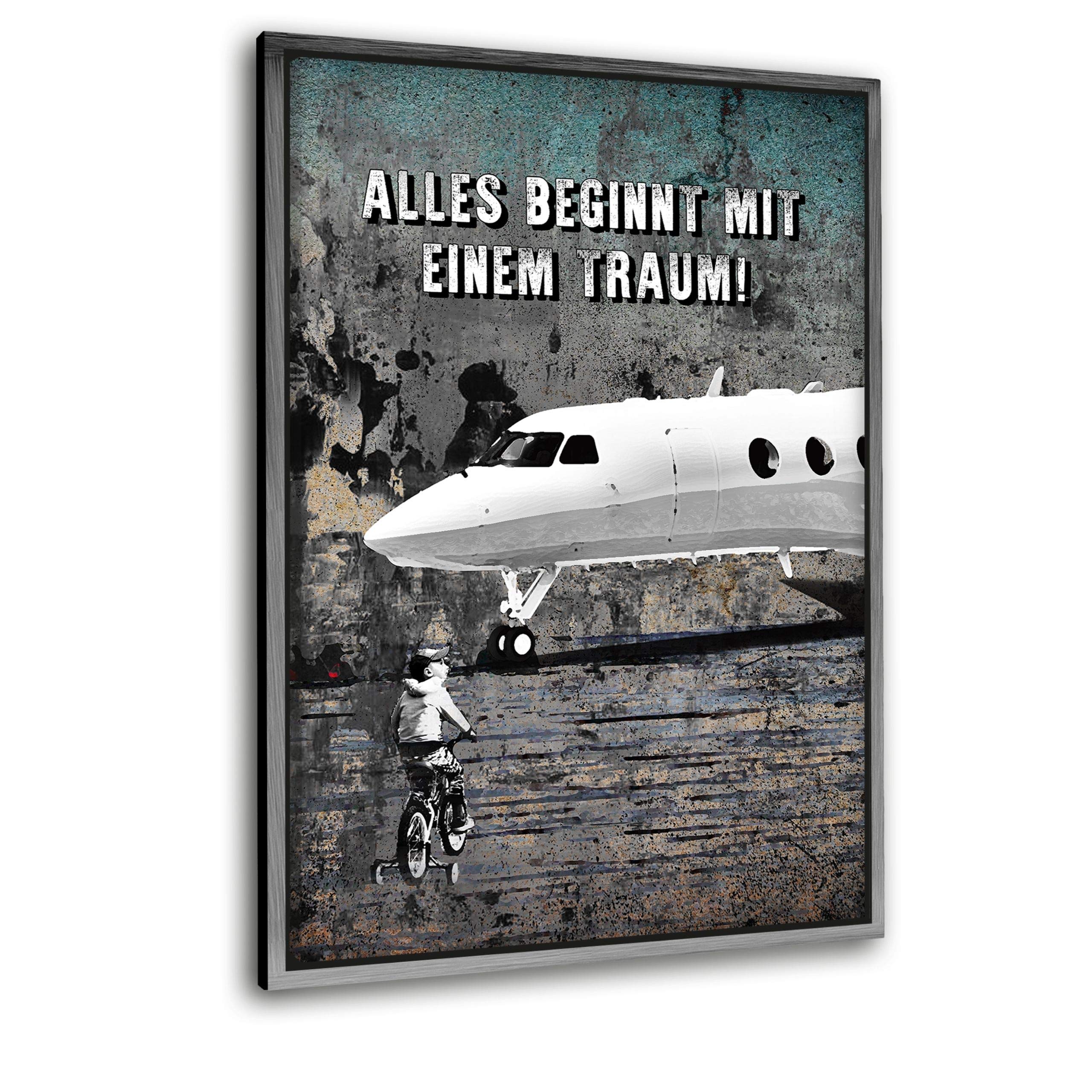 Hustling Sharks Alles beginnt mit einem Traum Leinwand 30x45