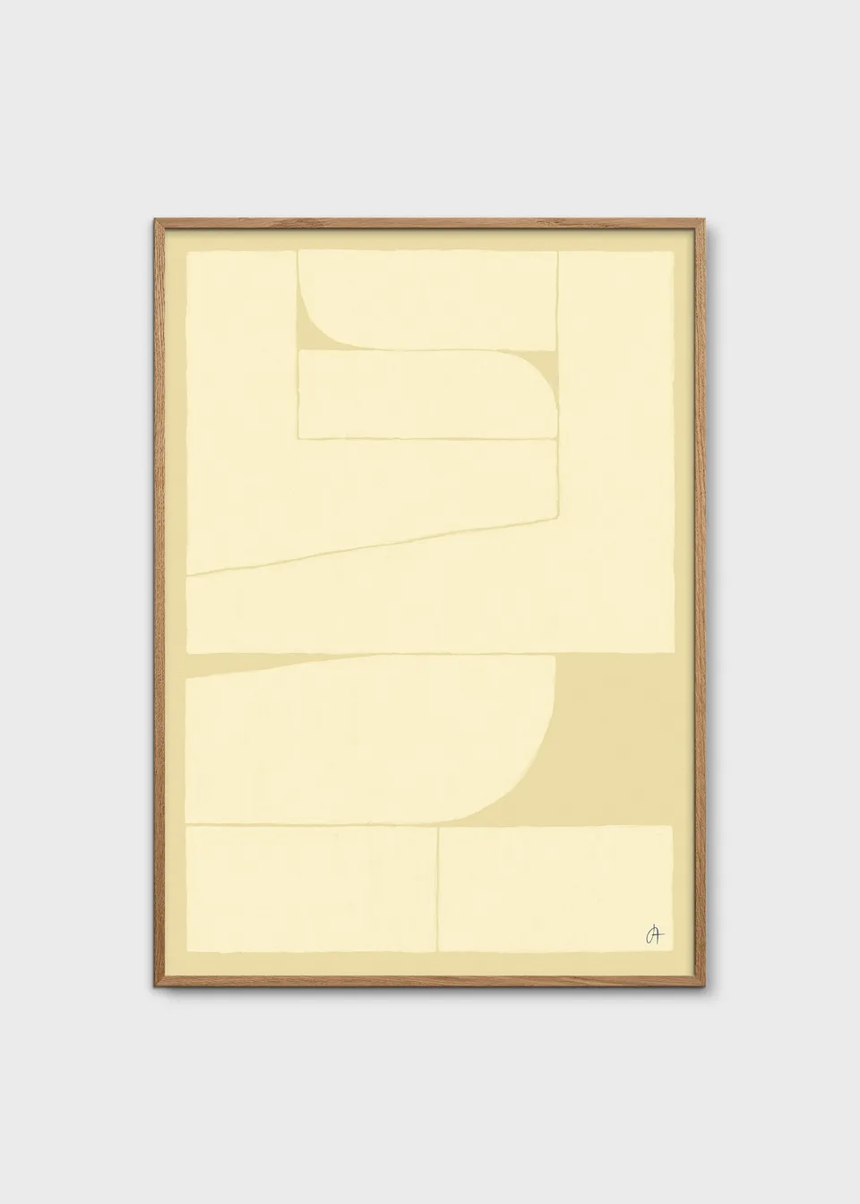 The Poster Club Art Prints 7AM Poster A4 beige gelb