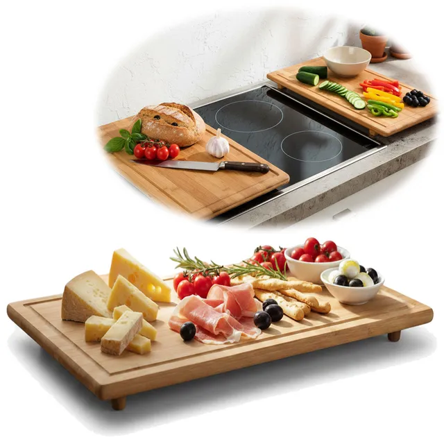 LS-LebenStil Küche & Haushalt Schneidebrett Bambus 50x28cm