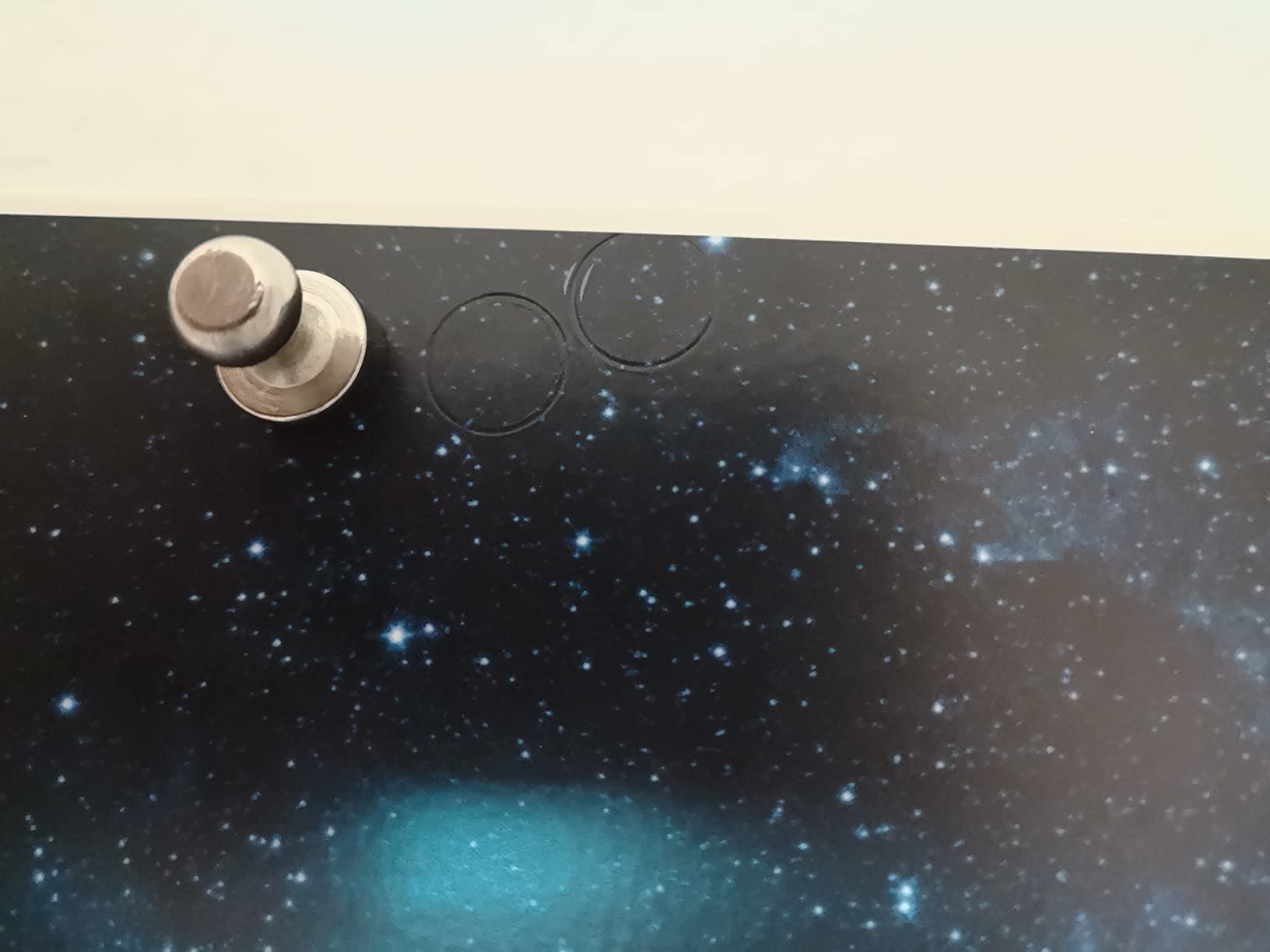 Banjado Magnettafel Erdkugel Metall 50x50 cm mit Magneten