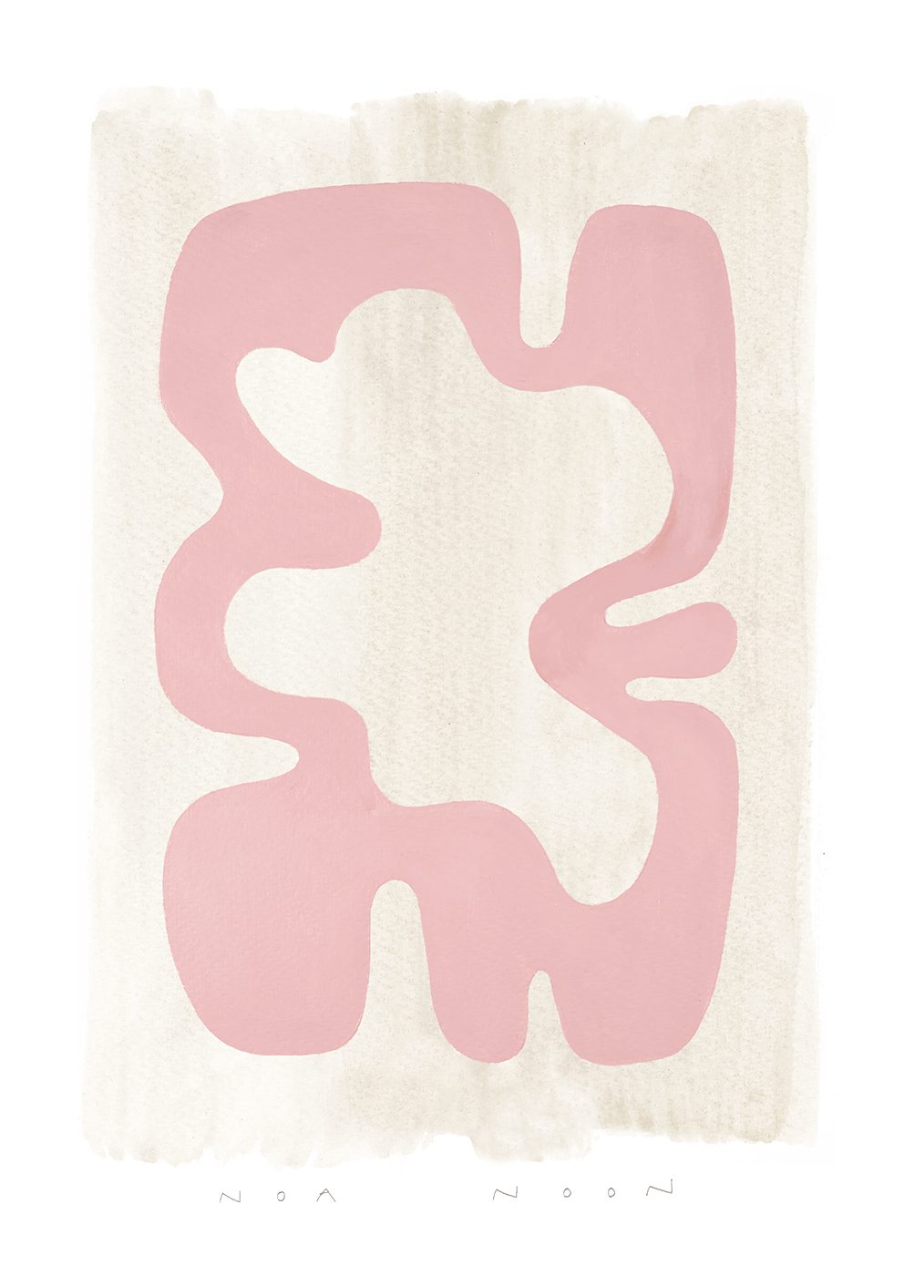 The Poster Club Hommage au Rose Poster 30x40 cm rosa abstrakt