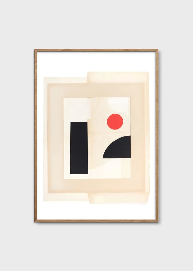 The Poster Club Balance 110 Kunstdruck 30x40 beige abstrakt