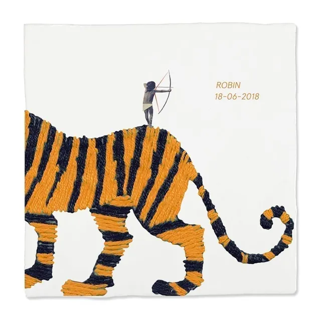 StoryTiles Delft Blue Zo Moedig Als Jij Fliese S 10x10 cm Tiger