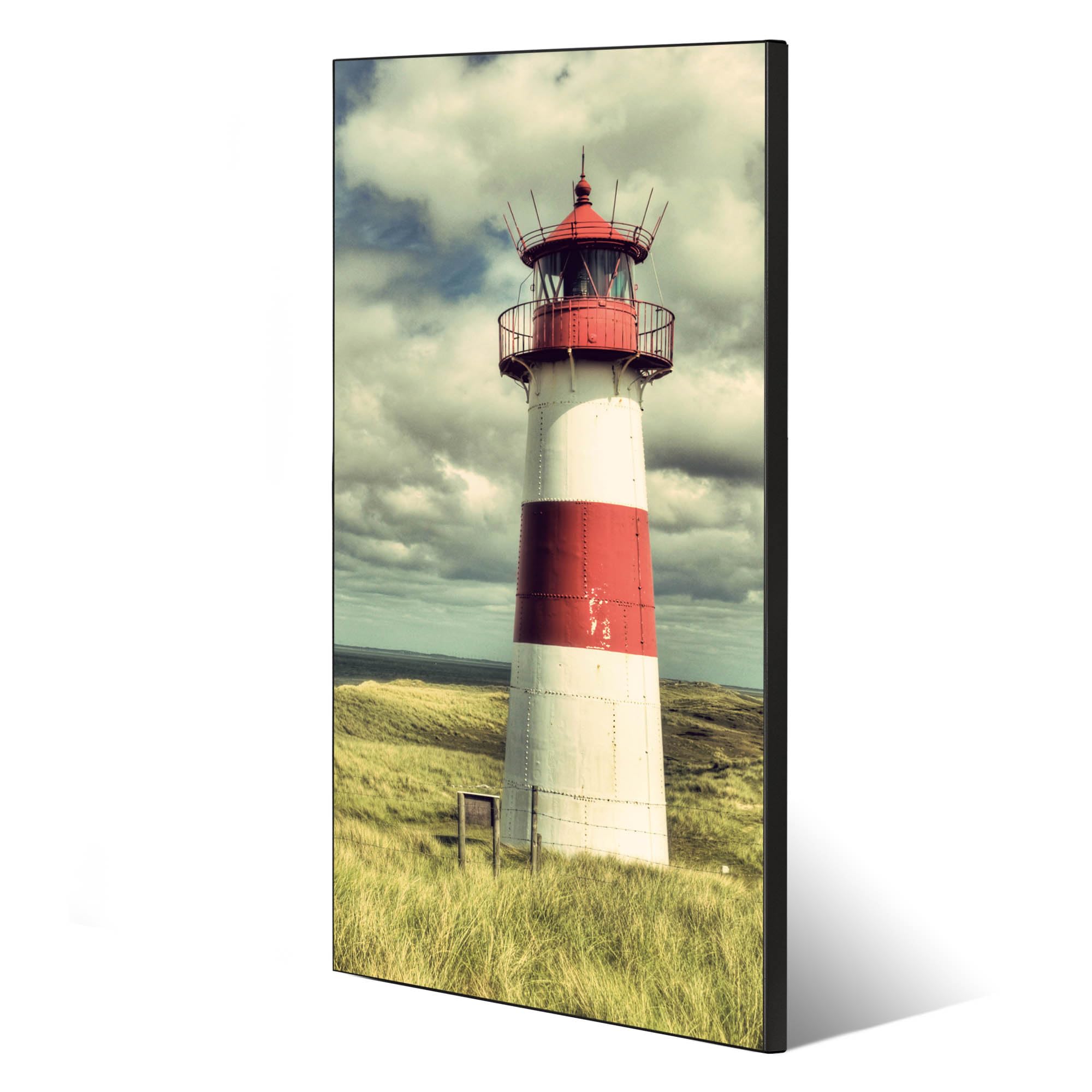 Banjado Magnettafel 37x78 cm Magnetwand Leuchtturm Sylt
