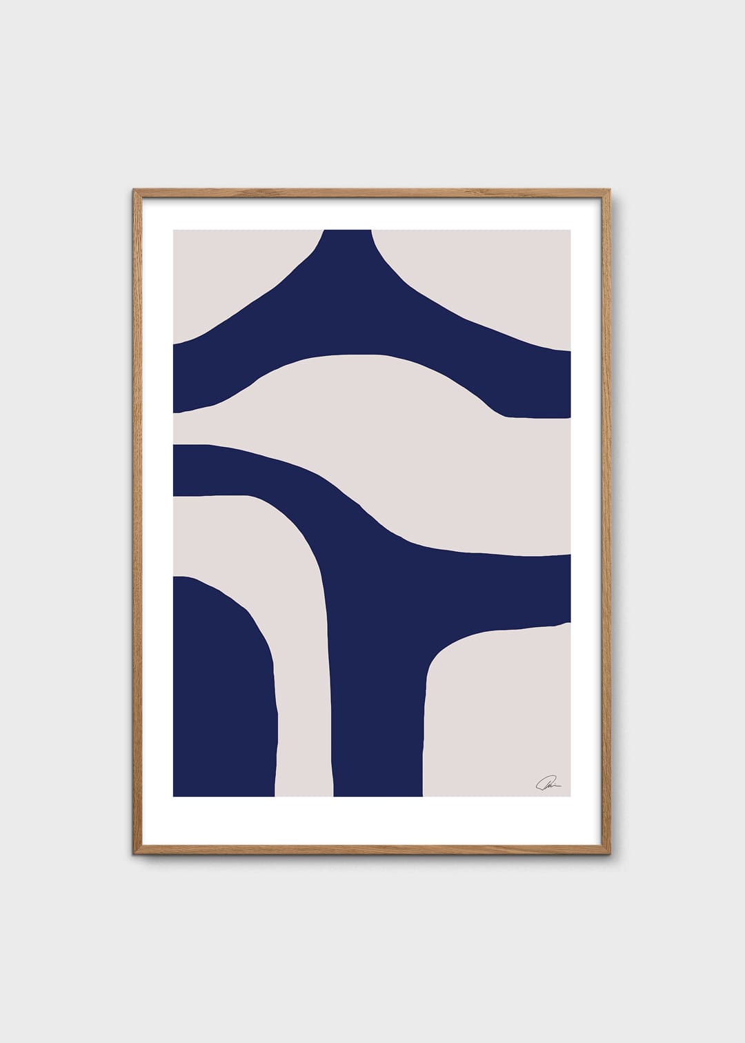 The Poster Club Art Prints Separation Poster 30x40 cm blau