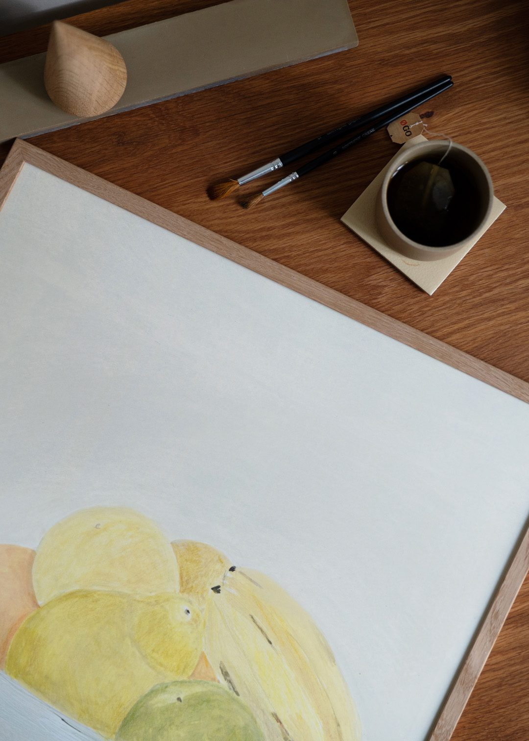 The Poster Club Still Life with Fruit Poster A4 grün