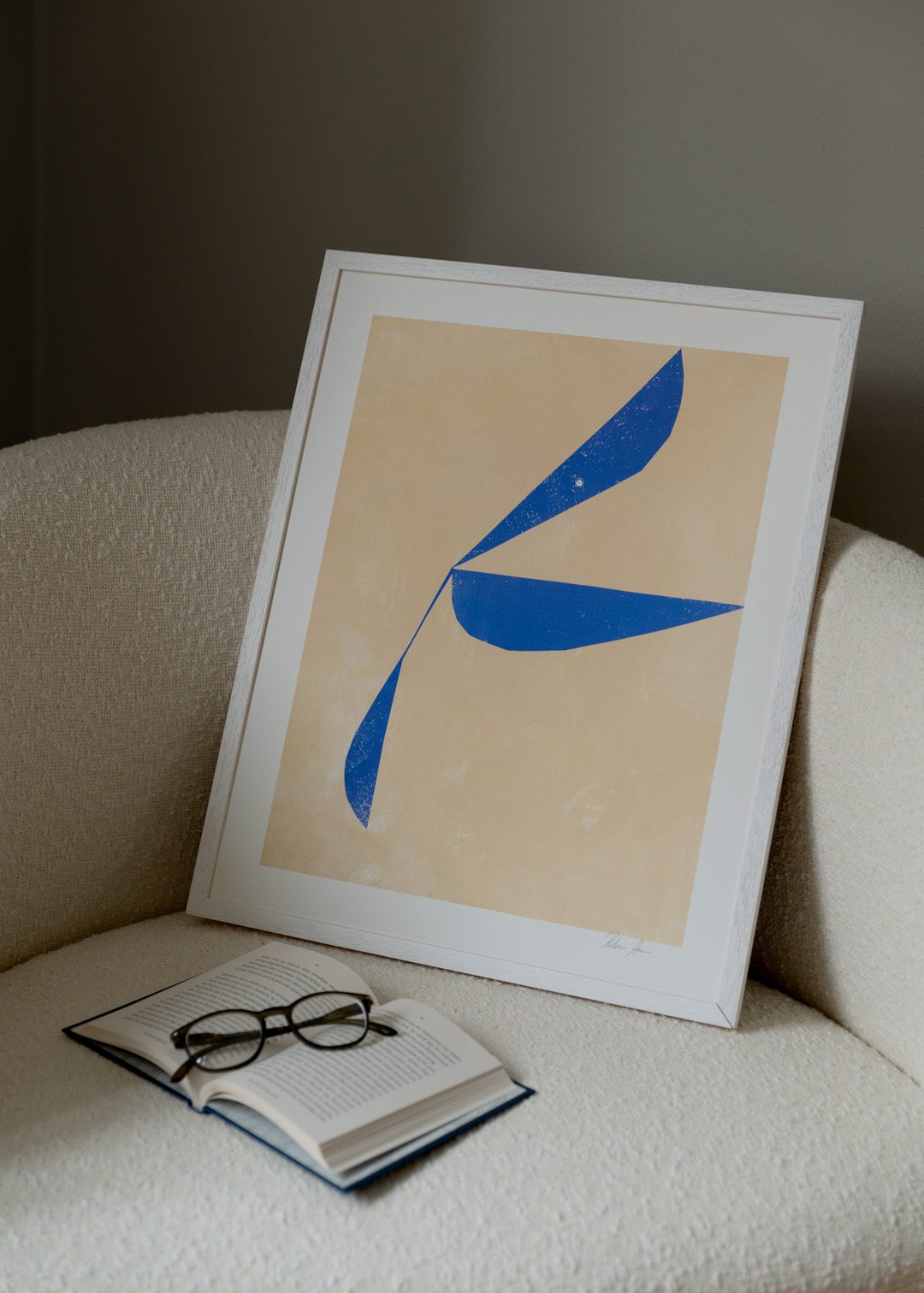 The Poster Club Move No. 04 Poster 40x50 beige-blau