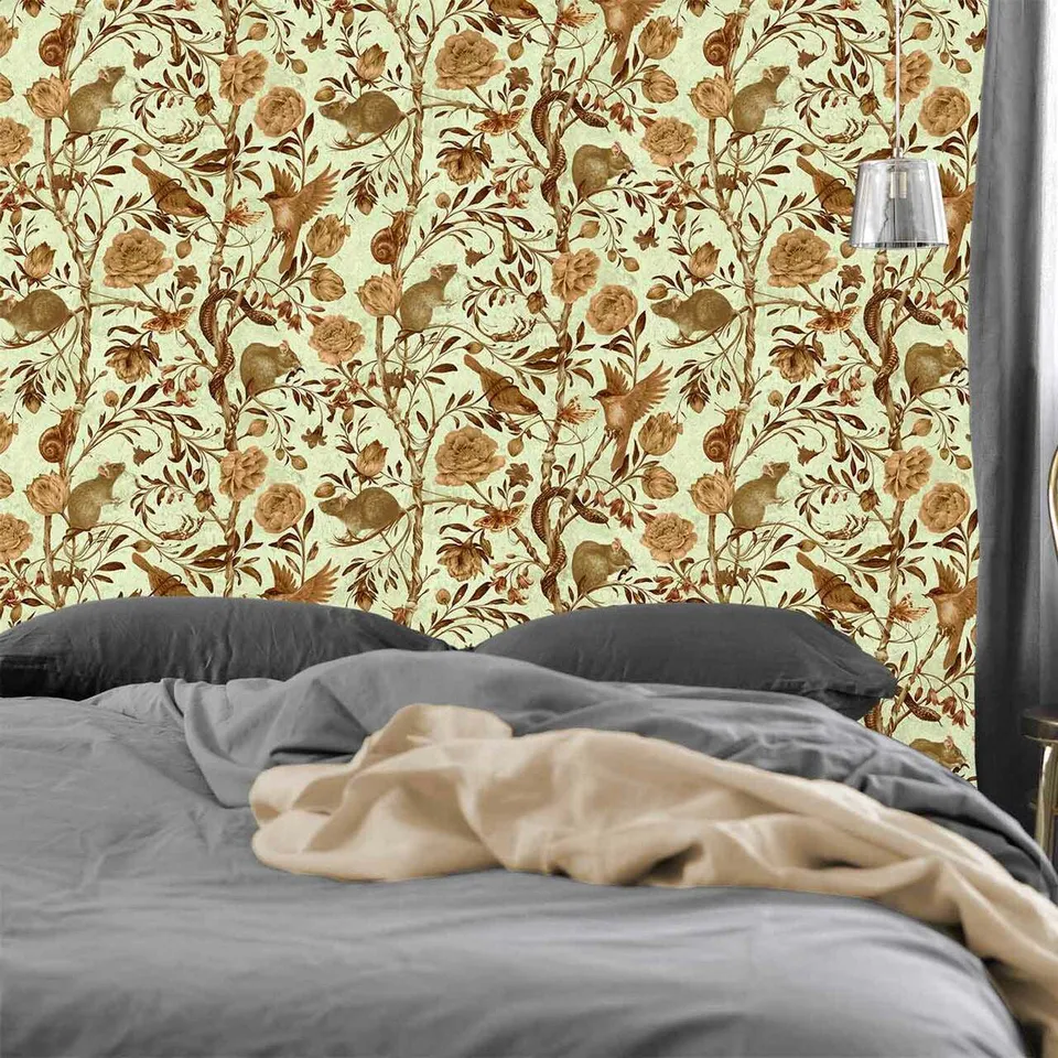 Mineheart Back to Nature Parchment Tapete floral 10m Rolle