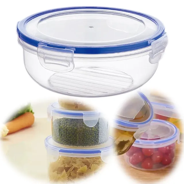 LS-LebenStil Clip & Lock Frischhaltedose Rund 1400ml