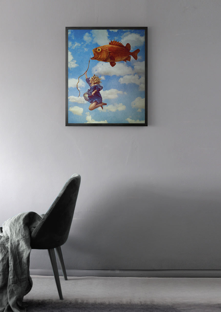 Mineheart Wall Art Expectations Fly High Leinwand 30x41