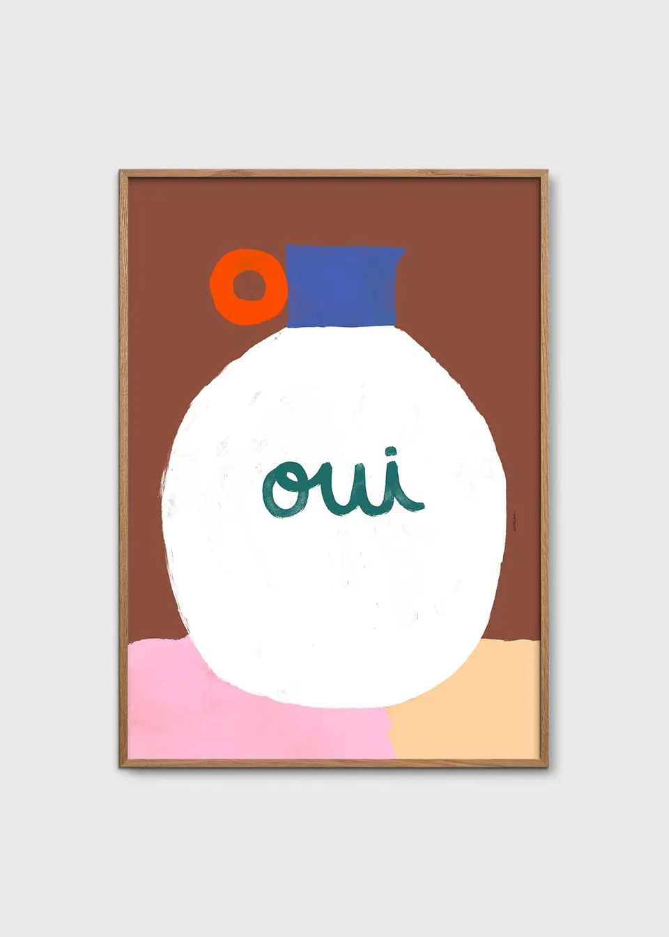 The Poster Club Art Prints Vase Oui Poster 30x40 cm Vase