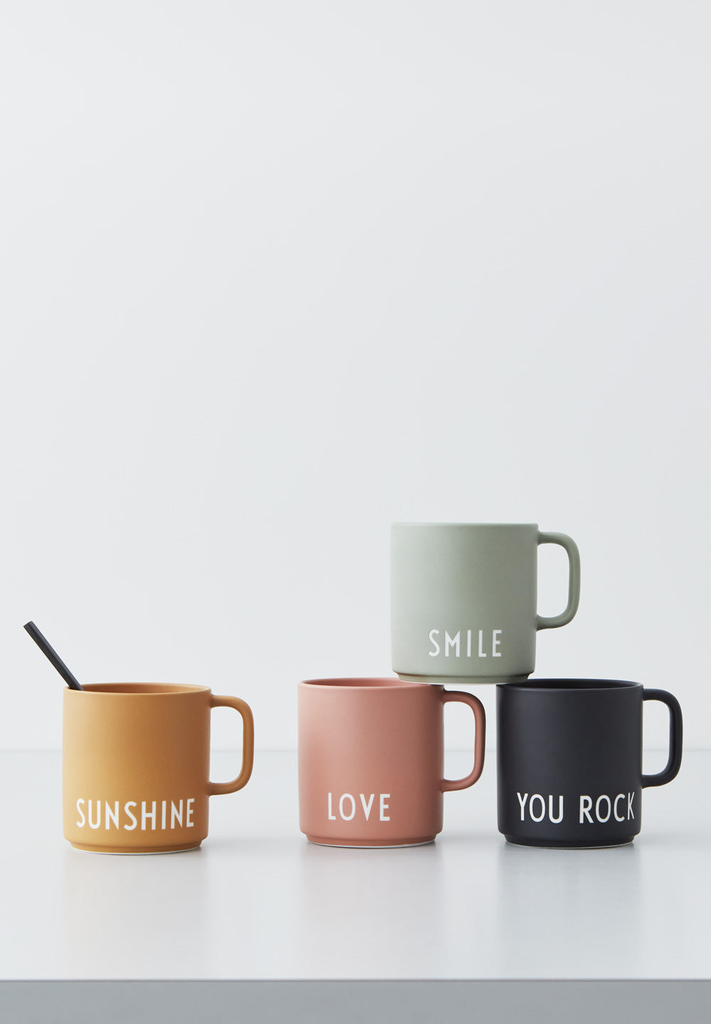 LS-LebenStil Küche & Haushalt Kaffeebecher Porzellan Smile Grün