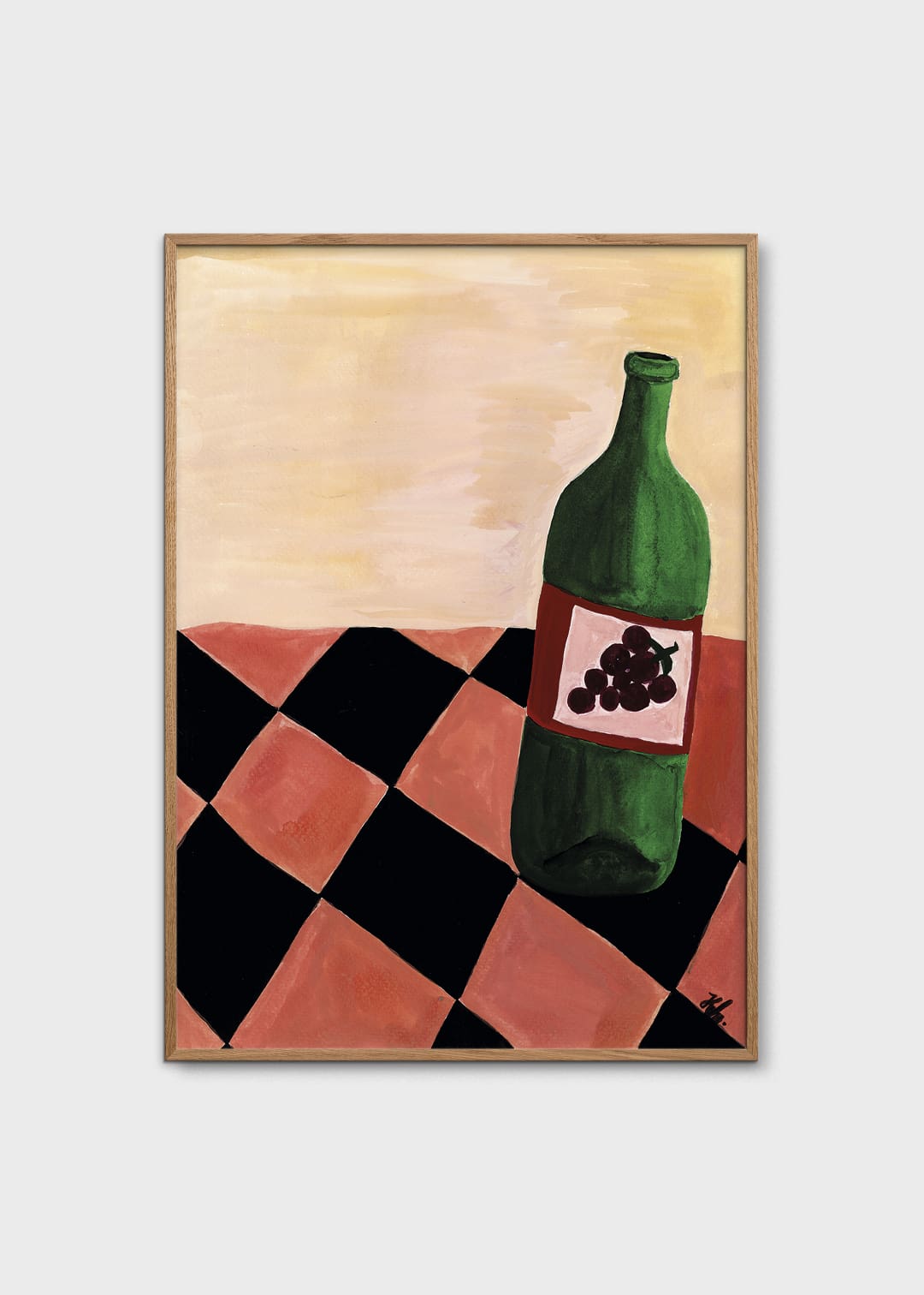 The Poster Club Art Prints Flarra Poster 30x40 cm bordeaux