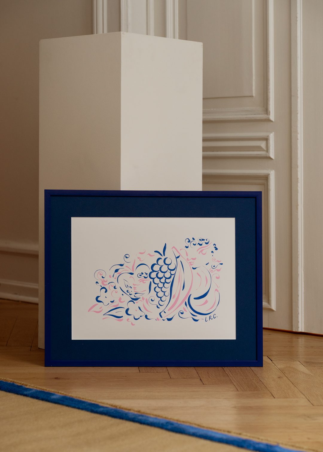 The Poster Club Art Prints Cosmic Harvest Poster A4 blau