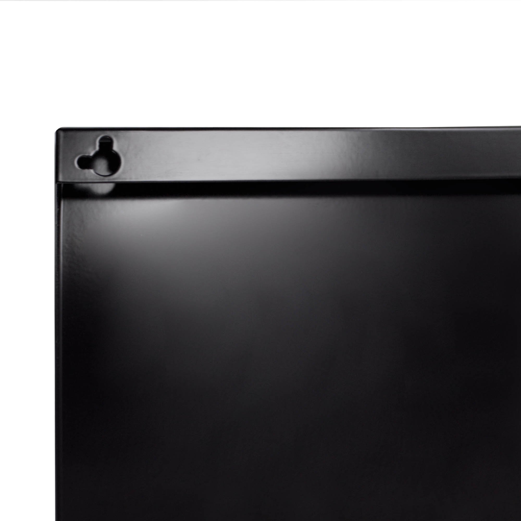 Banjado Magnettafel Schwarz 78x37cm Magnetwand Grau beschreibbar