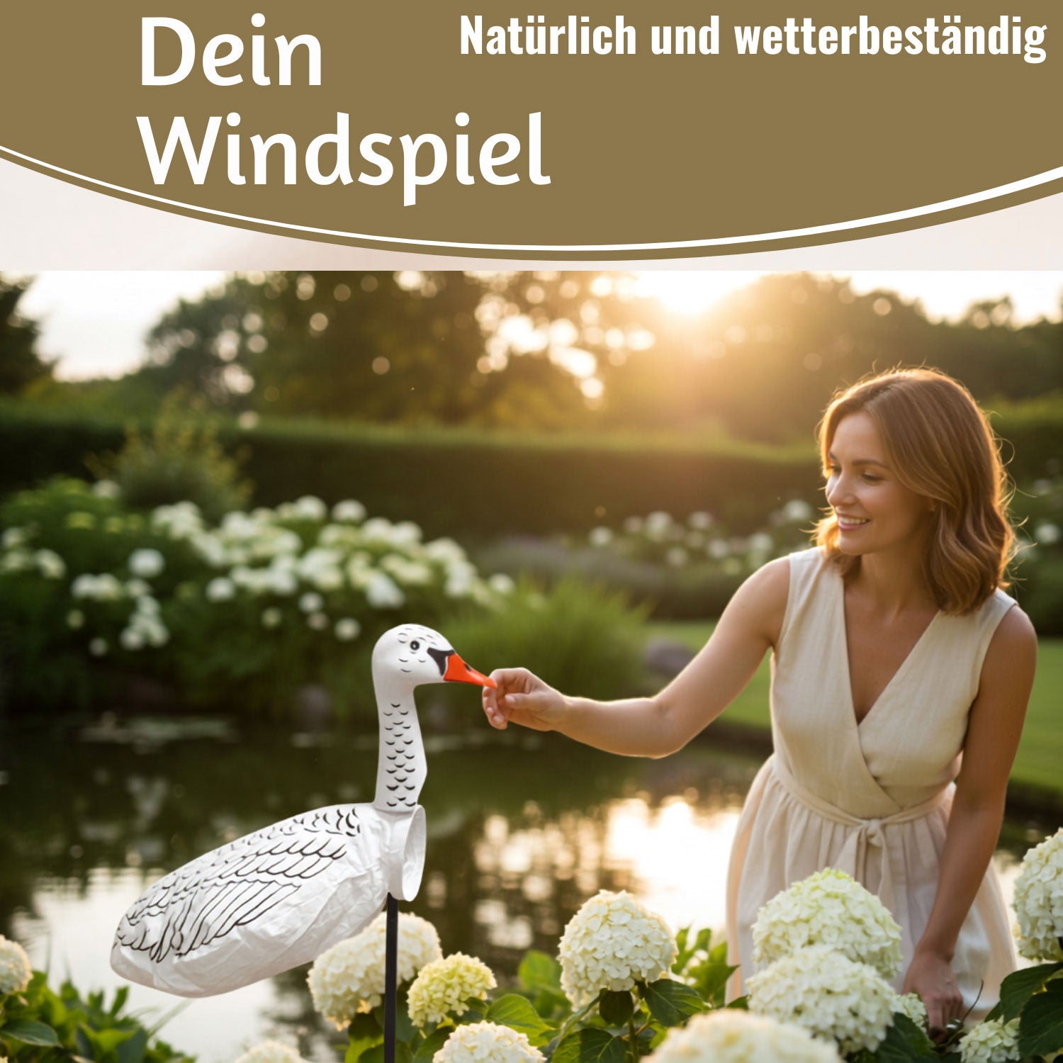 LS-LebenStil Garten & Camping Windgans Gertrude 70 cm