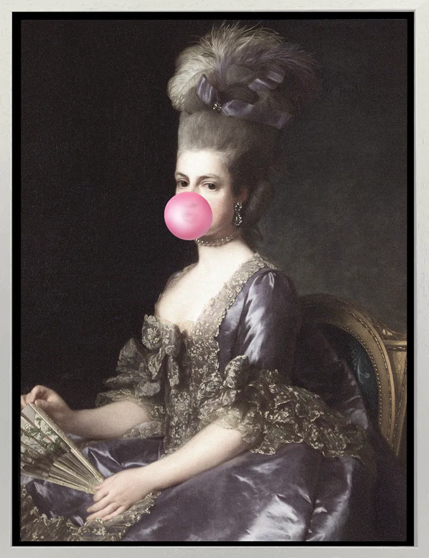 Mineheart Bubblegum Portrait 6 Leinwandbild Rosa 40x50cm
