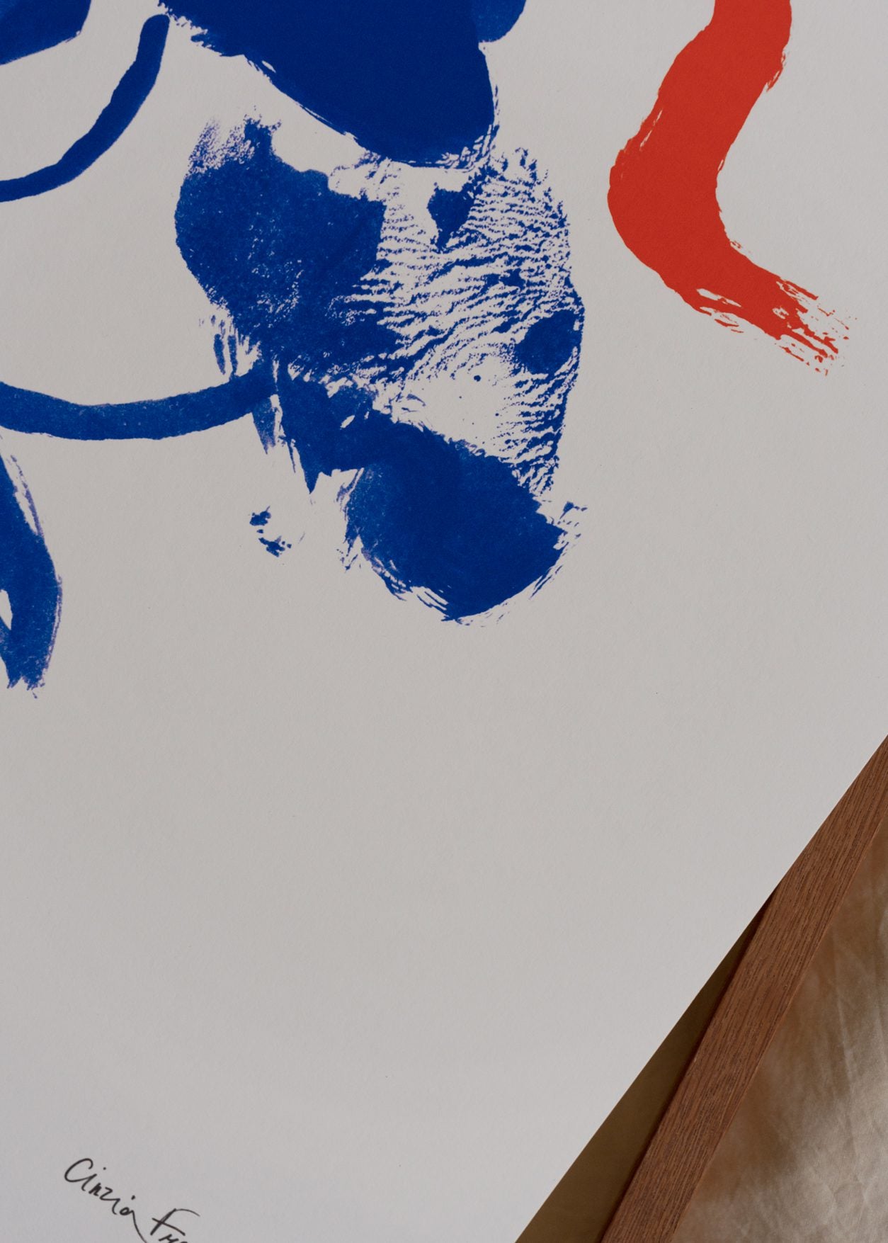 The Poster Club Art Prints Talk to Me Poster 30x40 cm blau