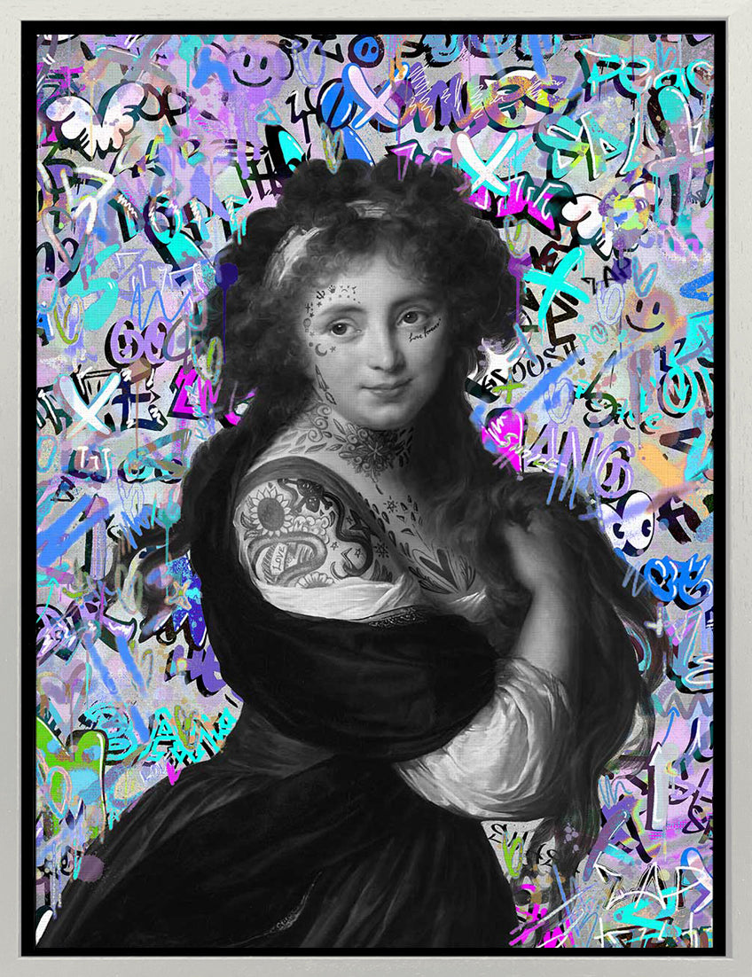 Mineheart Wall Art Pop Graffiti Lucia Poster 30x41cm