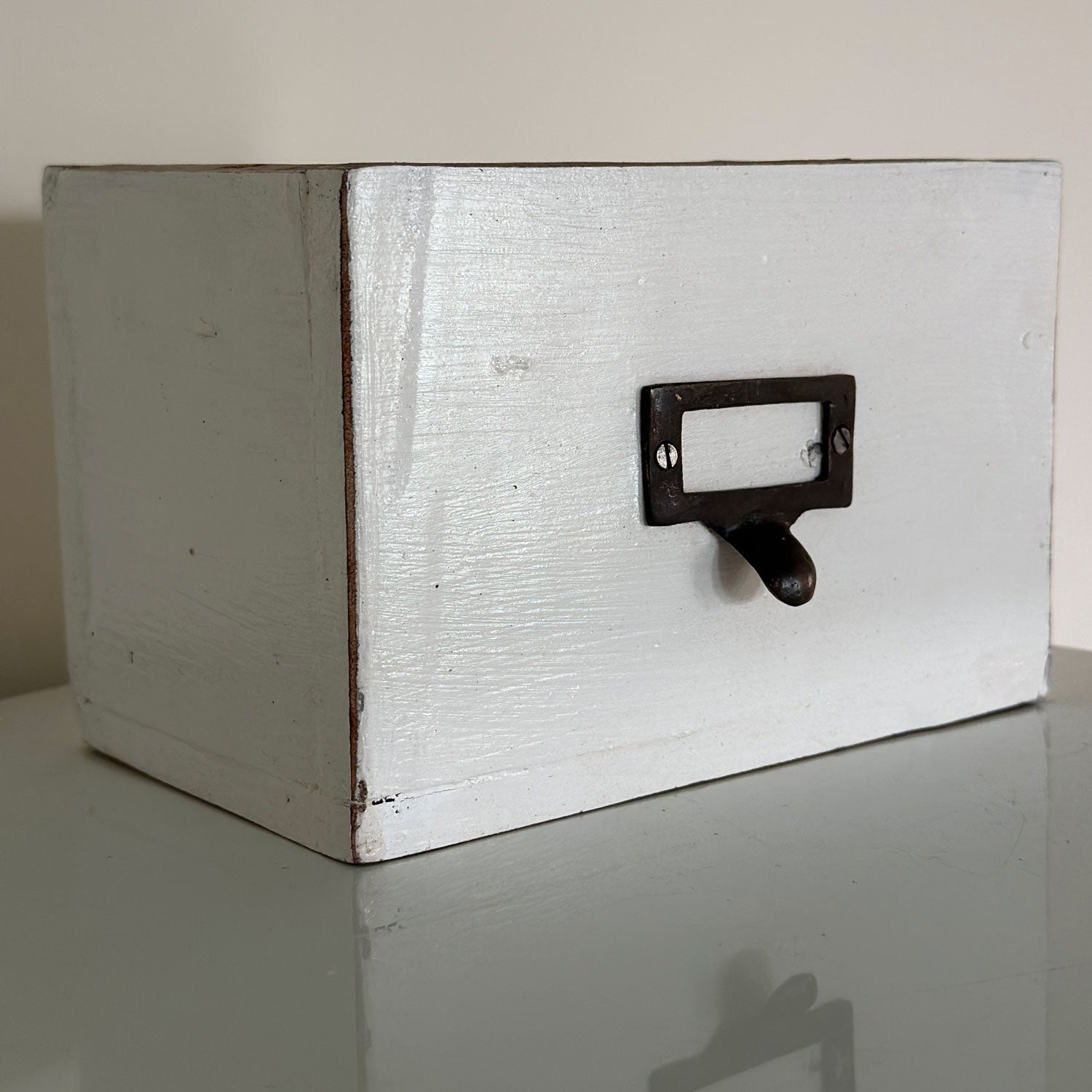 LS-LebenStil Küche & Haushalt Apothekerschublade Holz Weiß 18cm