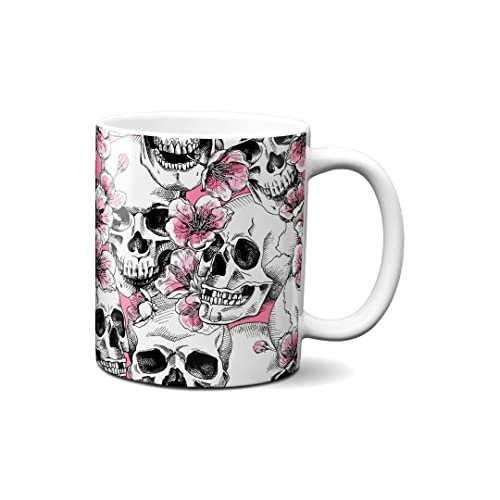 Hustling Sharks Wandbilder Pink Skulls Tasse 330 ml Keramik Pink