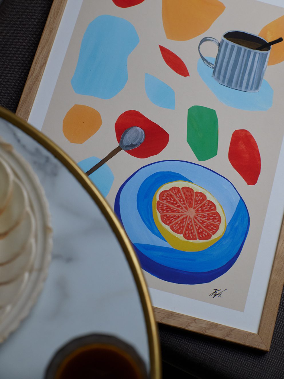 The Poster Club Art Prints Frulle Poster 30x40 cm bunt