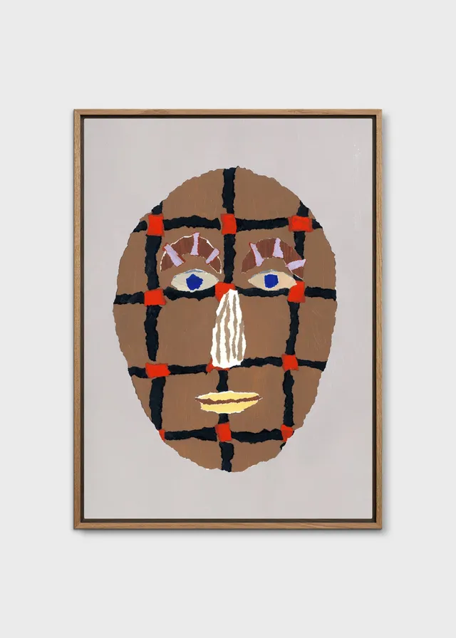 The Poster Club Art Prints Grid Portrait Leinwand 30x40 bunt
