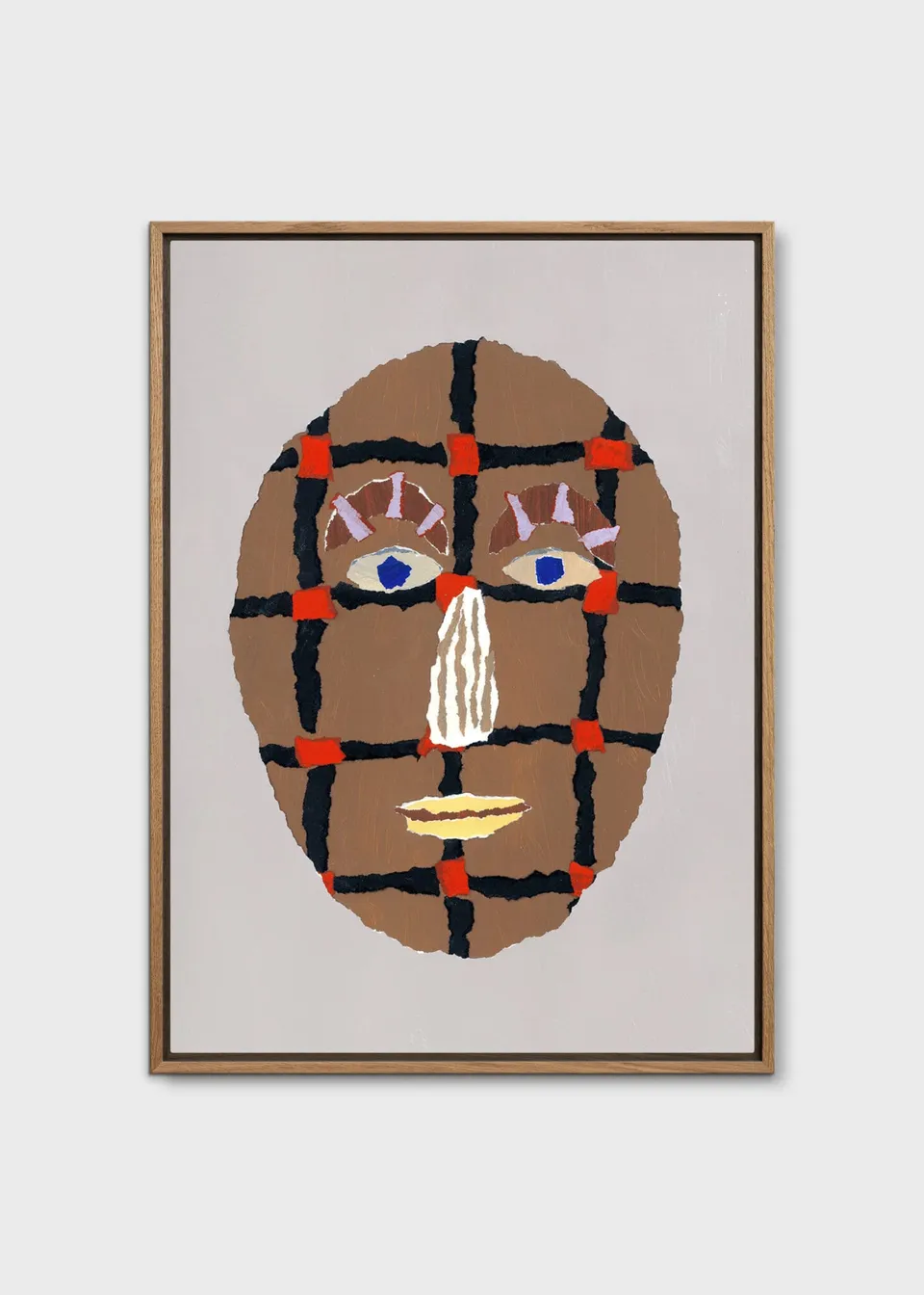 The Poster Club Art Prints Grid Portrait Leinwand 30x40 bunt